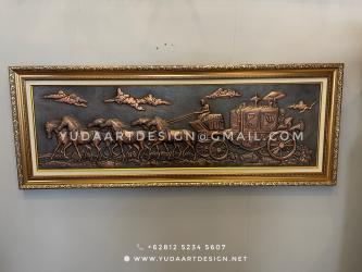 Jasa Pembuatan Relief Tembaga Kuningan Kustom (Skala Kecil & Besar, Ukiran Handmade Presisi, Semua Tema: Kaligrafi, Figuratif, Flora)