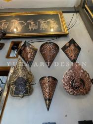 Lampu Dinding Tembaga Kuningan Custom: Tersedia Model Segitiga, Gunungan, hingga Kombinasi Dual Material
