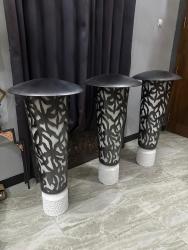 Lampu Taman Tembaga Custom Outdoor: Handmade Plat Tembaga, Finishing Hitam Kimia Tahan Cuaca