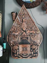 Gunungan Tembaga 1 Meter Finishing Hitam Poles – Tempel Dinding | Yuda Art Design